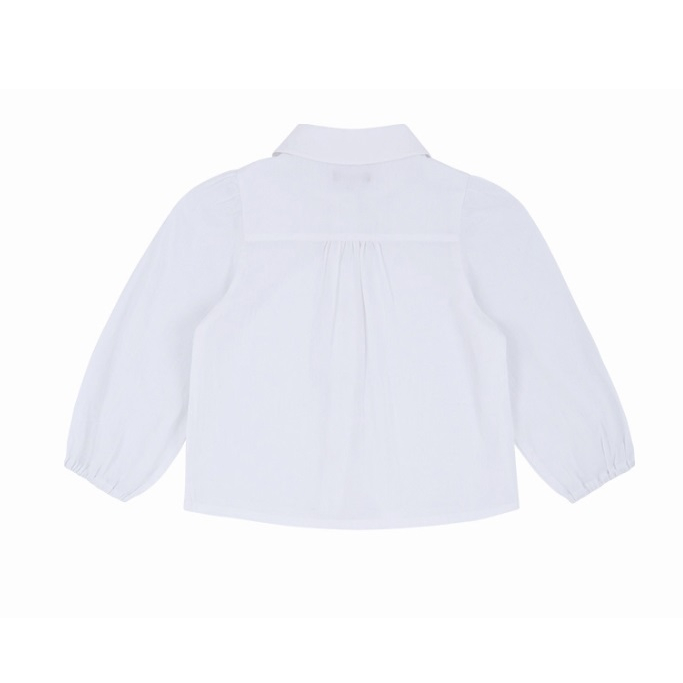 Áo sơ mi trắng xuất Hàn cổ sen cho bé gái ATO011