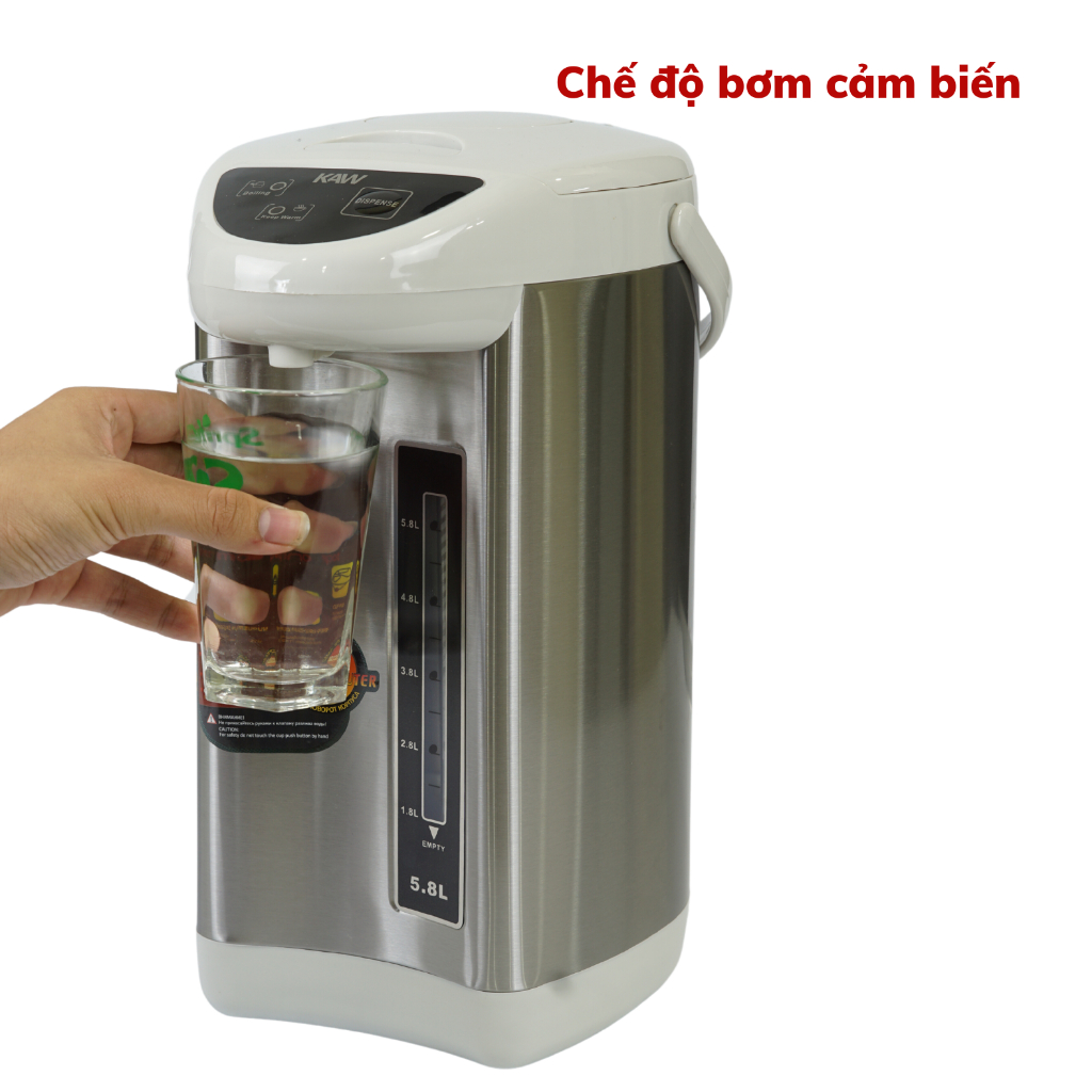 Bình Thủy Điện Đun Nước Nóng Chính Hãng KAW Công Suất 750W Đa Năng Dung Tích 5.8L | BigBuy360 - bigbuy360.vn