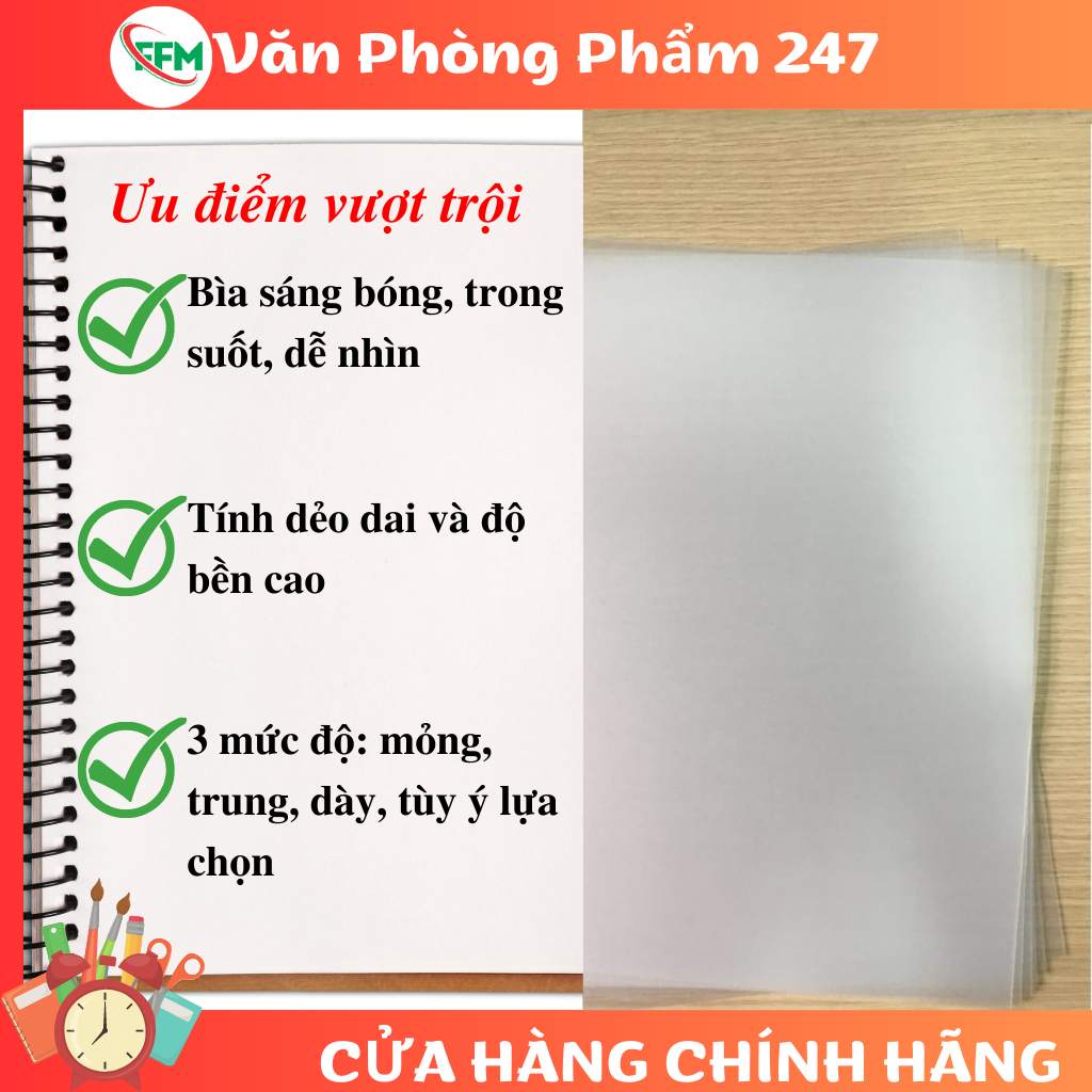 BÌA MICA TRONG: Bảo vệ và trưng bày tài liệu một cách chuyên nghiệp