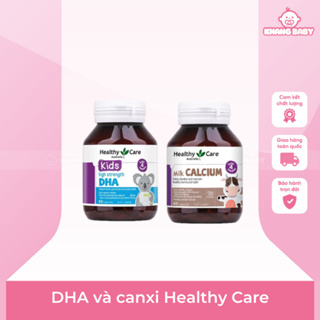 Viên bổ sung DHA và Canxi cho bé Healthy Care 60 viên - Shop Khang Baby