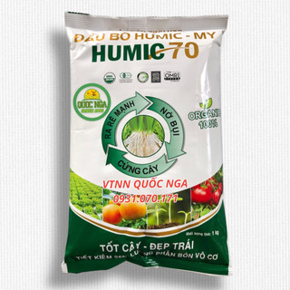 PHÂN HUMIC HỮU CƠ SINH HỌC ĐẬM ĐẶC HUMIC 70 - TÚI 1KG