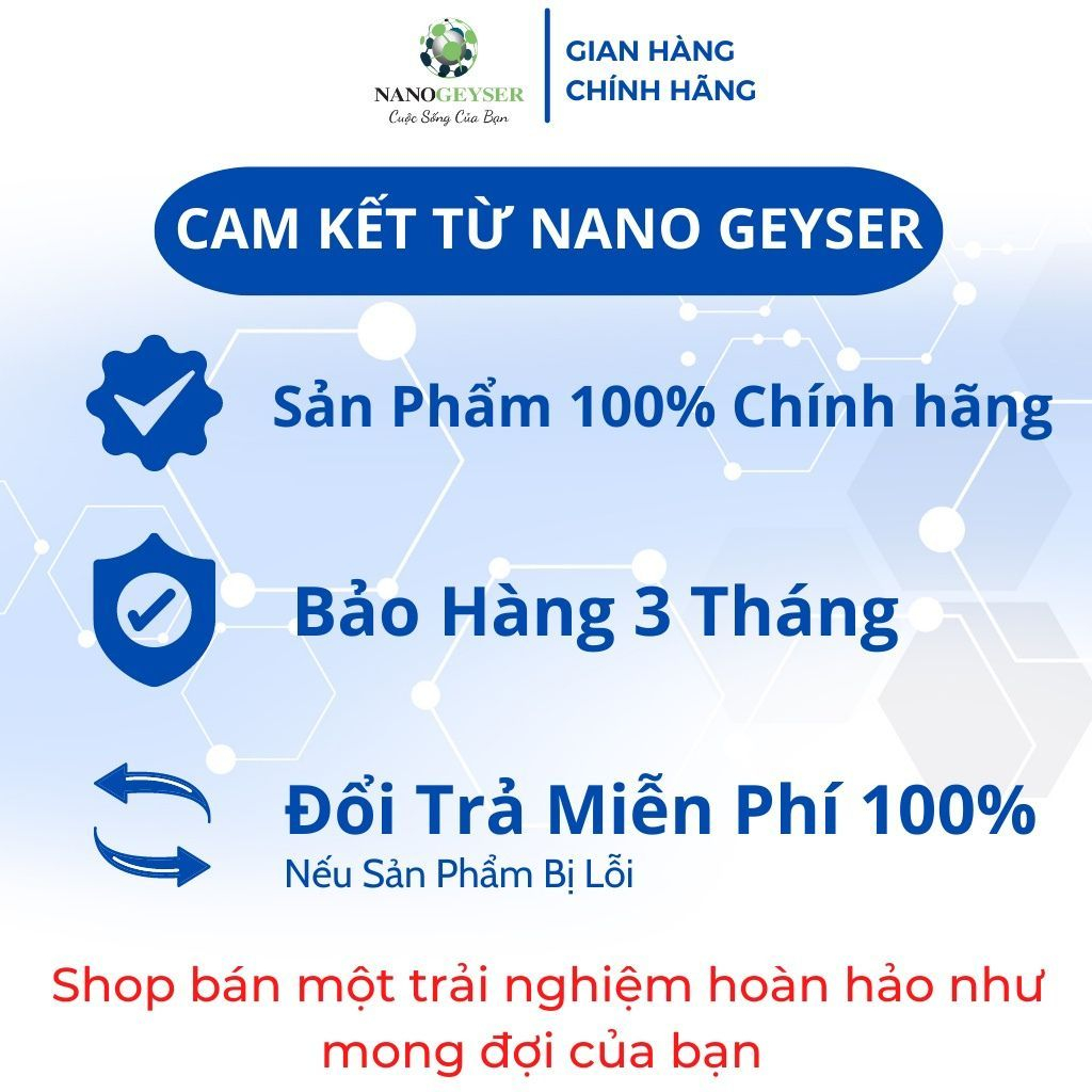 Bộ lõi lọc nước 1/2/3 Nano Geyser Ecotar 4, Geyser ecotar 8 chính hãng .Nhập nguyên chiếc tại Nga