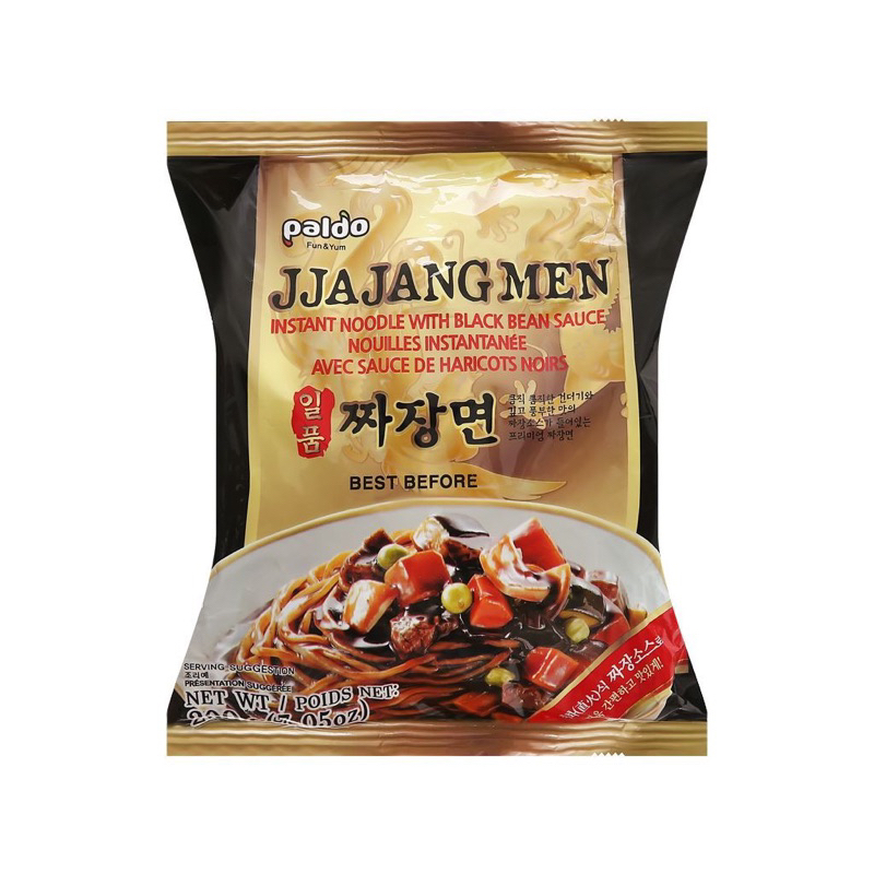 MÌ TRỘN TƯƠNG ĐEN JJAJANGMEN PALDO NHẬP KHẨU HÀN QUỐC( 1 gói 200gr)