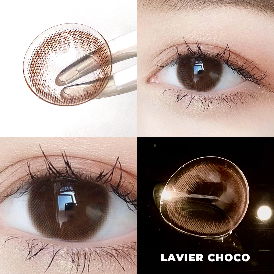 Kính áp tròng, Lens 3 tháng – LAVIER Premium màu BLACK đeo 14h/ngày (1 chiếc) - CARAS.E
