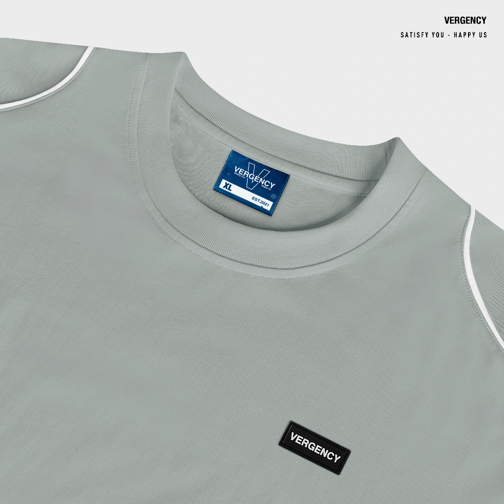 Áo thun Vergency nam nữ 011 BlokeCore/ Gray, white