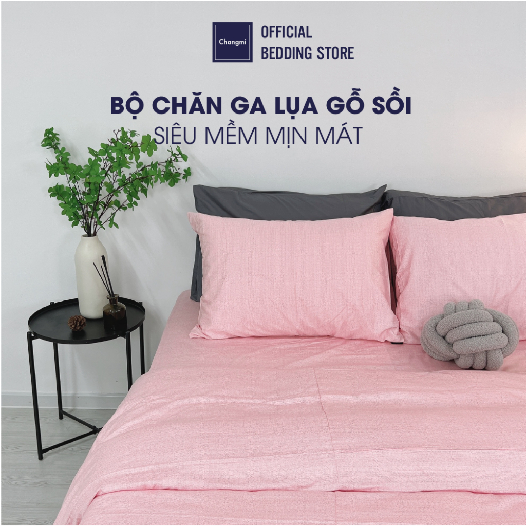 [CM2083] Bộ chăn ga lụa Modal Changmi Bedding nhập khẩu Hàn Quốc siêu mềm mượt mát, Chăn ga hè được yêu thích - 5 món