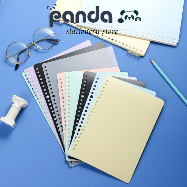 Combo 2 bìa nhựa binder + 2 còng 5 lỗ or còng 12mm PANDA, dụng cụ văn phòng thay thế sổ còng A4, A5, B5