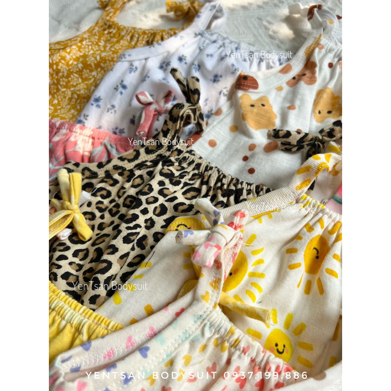 Bộ Body Jump cho bé, Jump suit, bodysuit hai dây