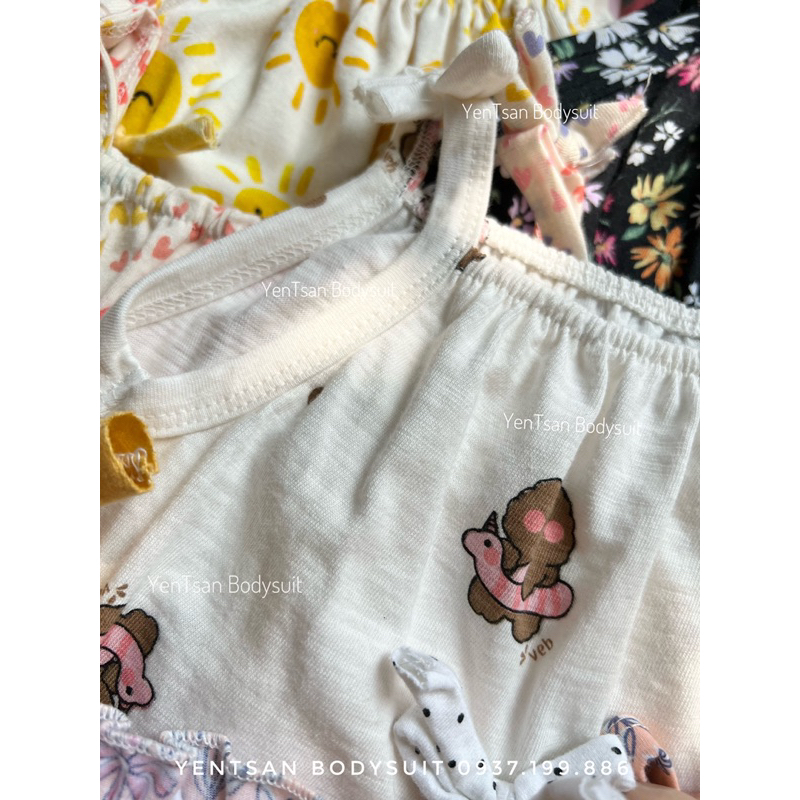 Bộ Body Jump cho bé, Jump suit, bodysuit hai dây