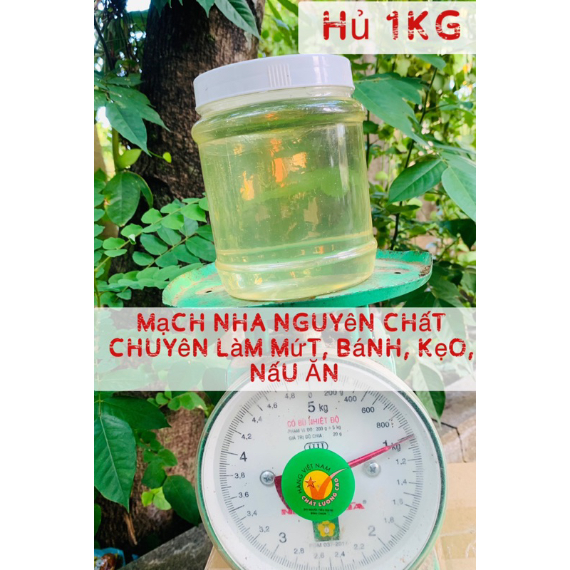 1KG_MẠCH NHA NGUYÊN CHẤT ĐS Quảng Ngãi_100% Tự Nhiên- Dùng Làm Bánh, Nấu Chè, Kẹo, Mứt