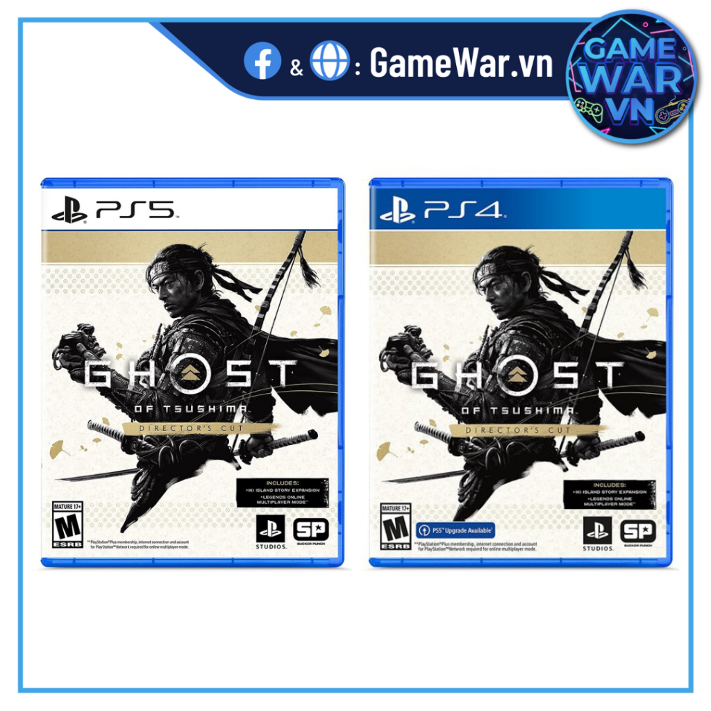 Đĩa Game PS4/PS5 - Ghost of Tsushima Director's Cut Hệ US