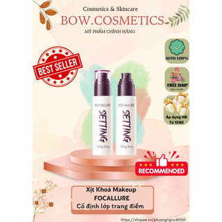  Chai Xịt Khóa Nền Cố Định Lớp Trang Điểm FOCALLURE Lớp Phủ Mịn Lì Tự Nhiên