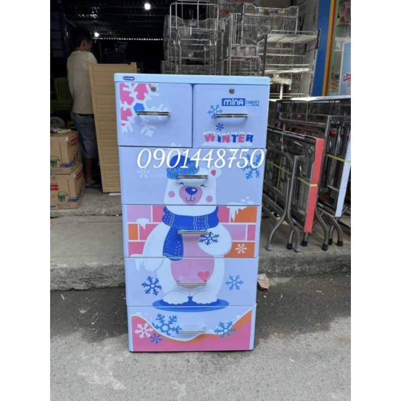 Tủ nhựa Duy Tân Mina-Dương Gấu Tuyết