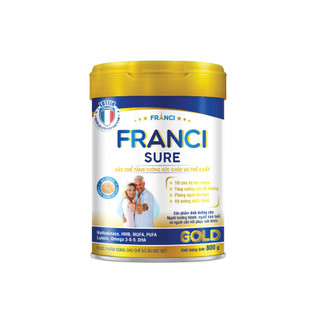 Sữa bột franci sure gold lon 800g – tăng cường sức khỏe và thể chất