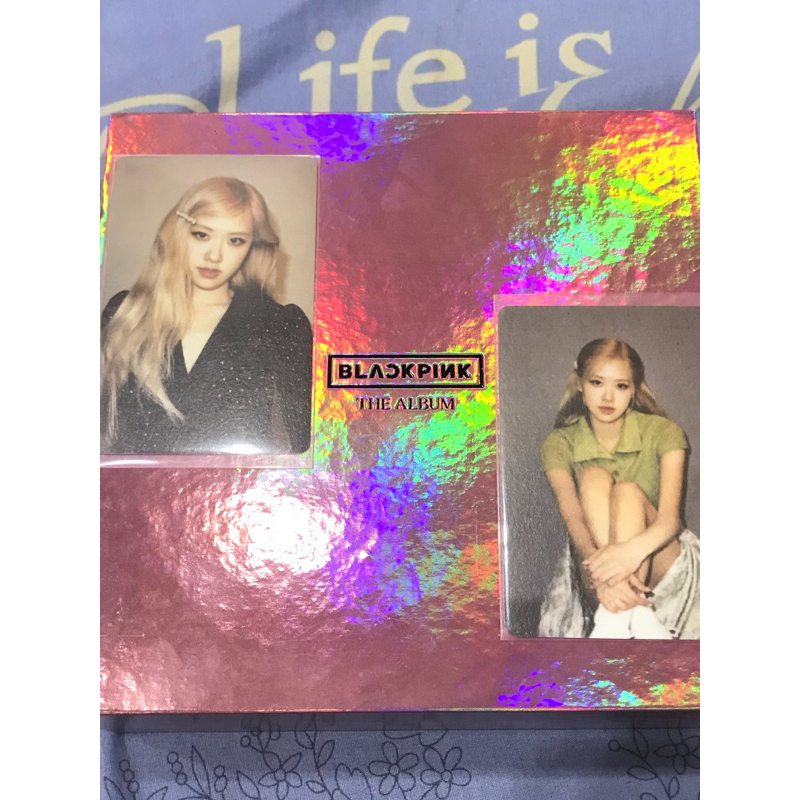 card off róse blackpink wellcoming collection2022