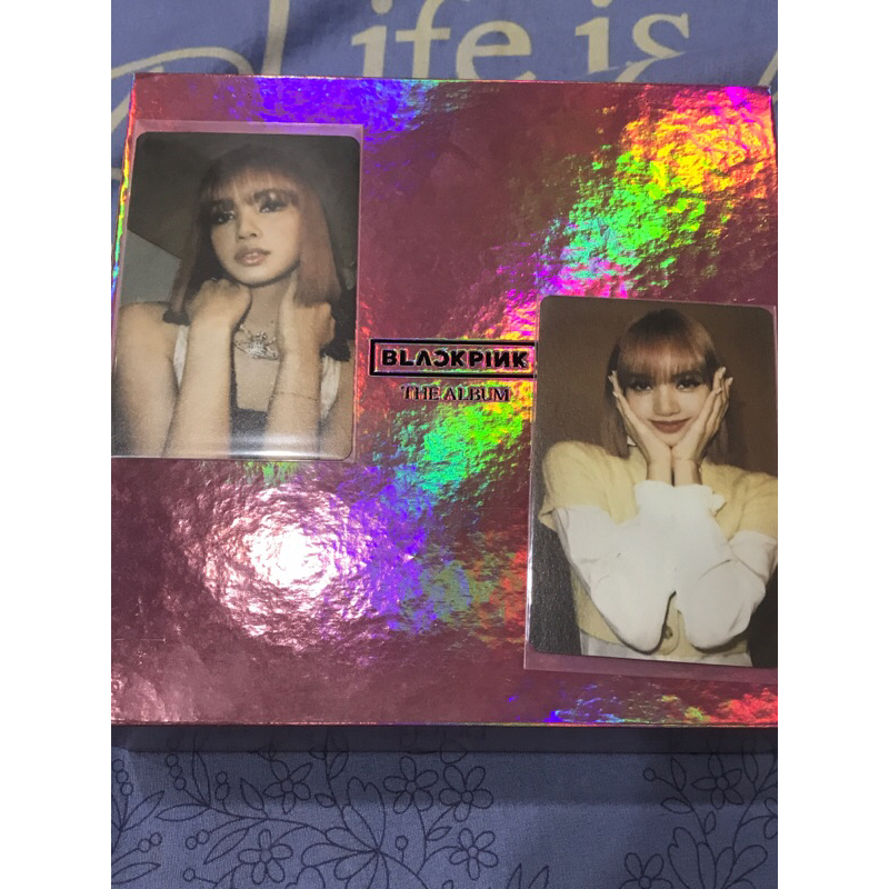 card off lisa blackpink wellcoming collection 2022