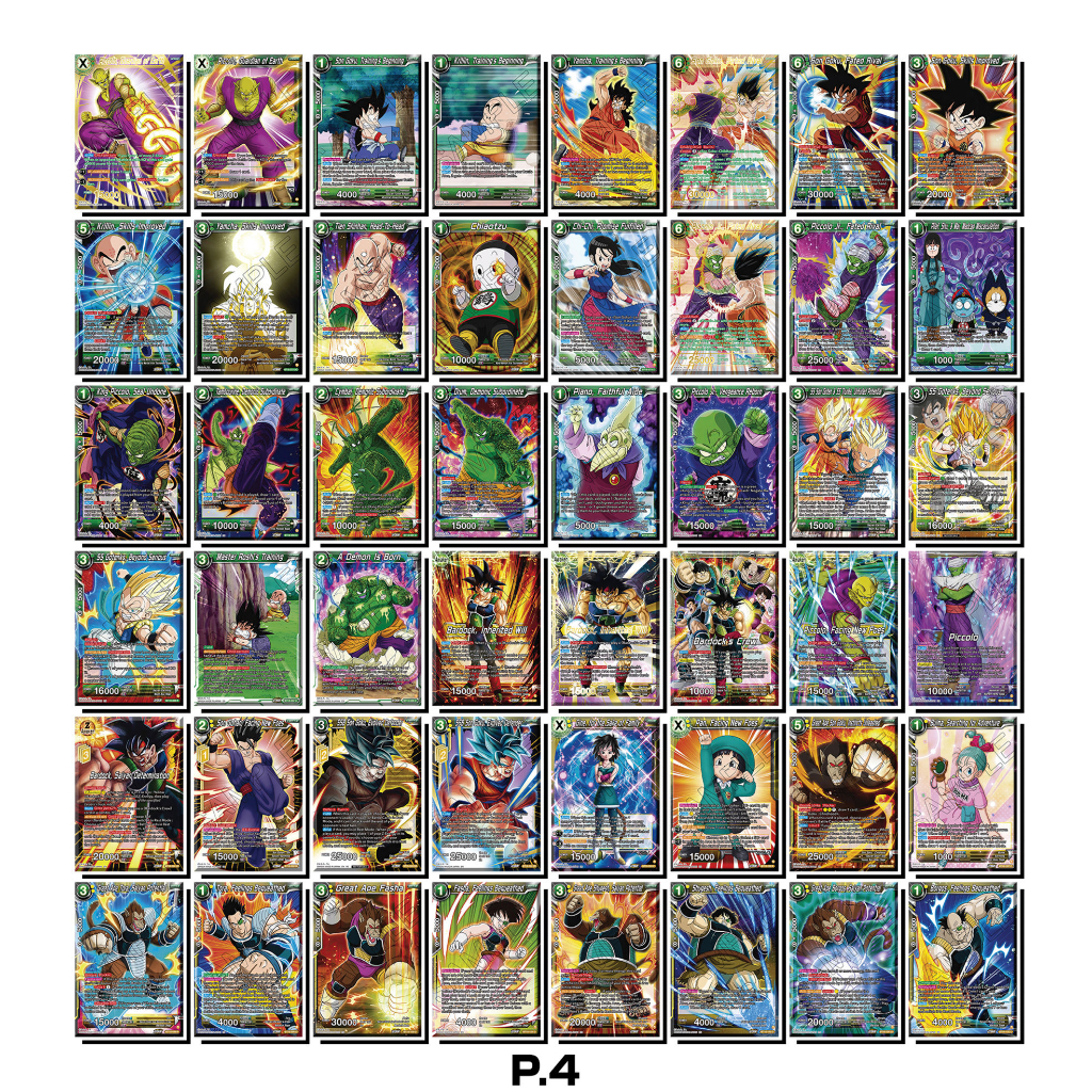[Độc Quyền Phản Quang 7 Màu] Thẻ Bài Dragon Ball Super Card Game - 7 Viên Ngọc Rồng - Phần 4 - Khổ 6.3 x 9 cm