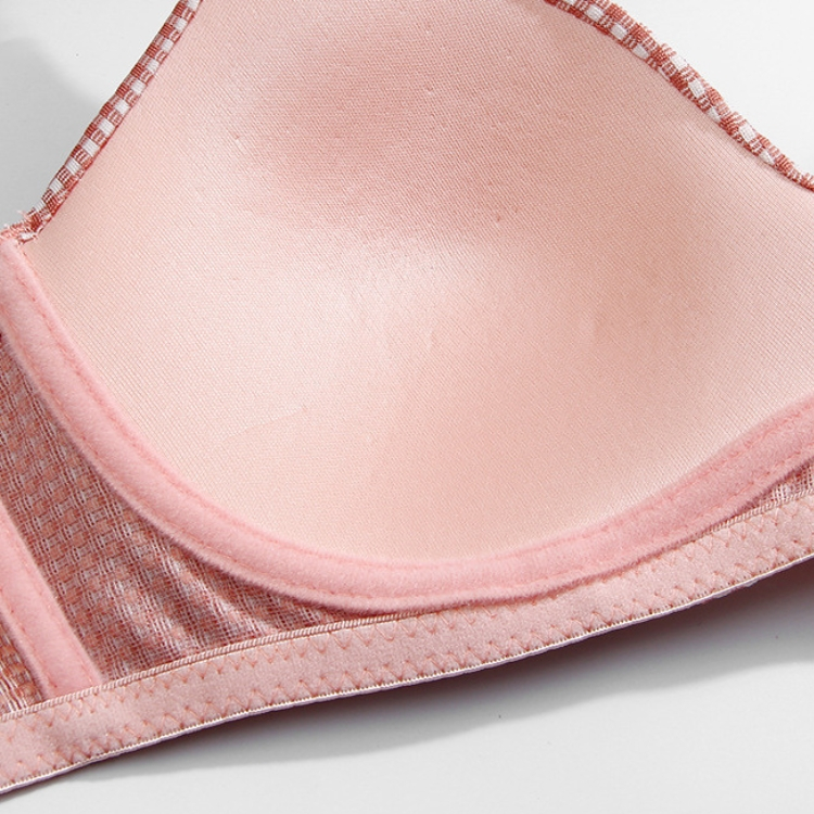 Áo ngực không gọng đệm mỏng - Áo lót nữ dây mảnh caro mềm mịn ôm ngực thoải mái xinh xắn Cavera A429