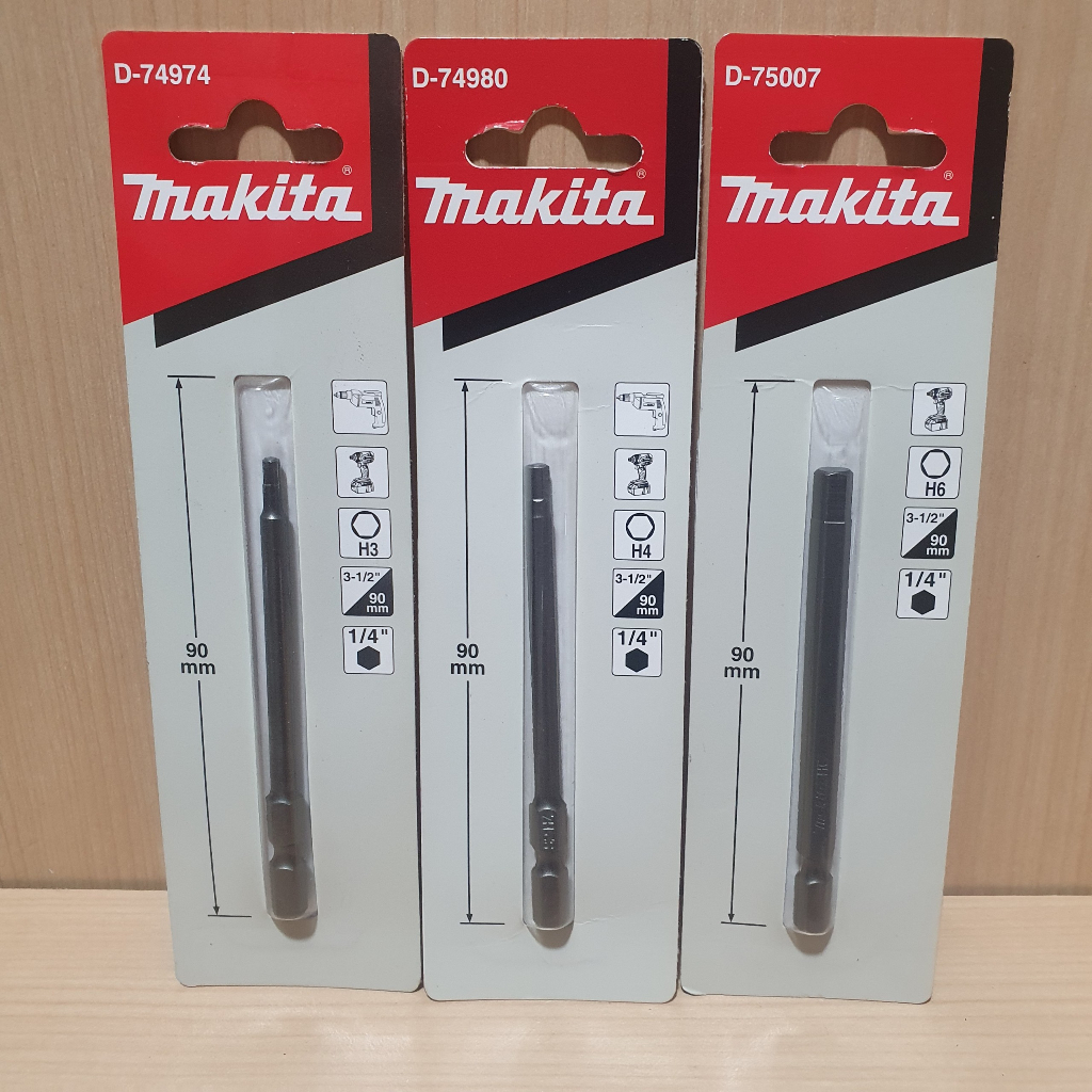Mũi vít lục giác Makita H3- H4-H5-90mm