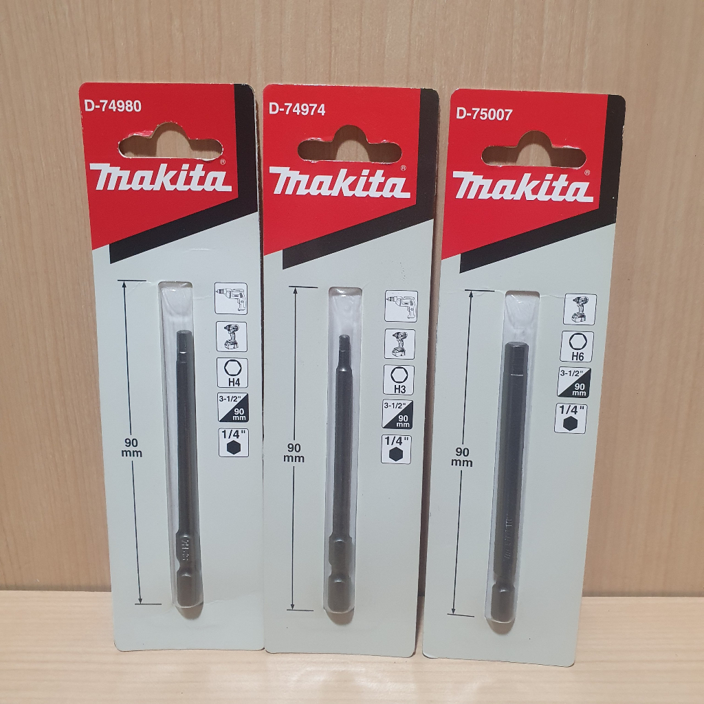 Mũi vít lục giác Makita H3- H4-H5-90mm