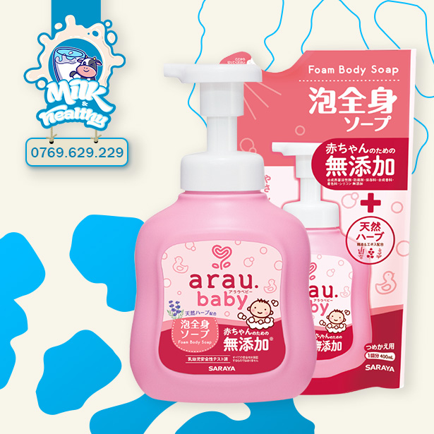 Sữa Tắm Trẻ Em Arau Baby nội địa Nhật
