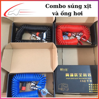 Súng xì hơi, xì khô dài 30cm và dây hơi cao cấp