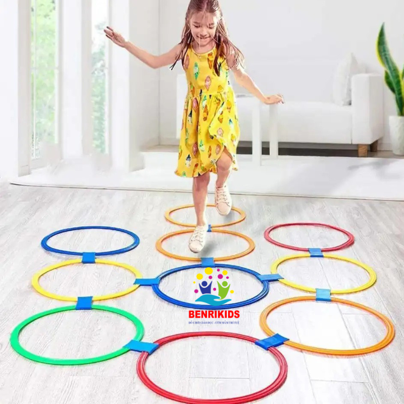 Set Đồ Chơi 10 Vòng Nhảy Tròn 38cm vui nhộn cho bé