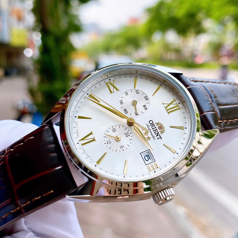 Đồng hồ nam dây da Orient Automatic Three Star Altair RA-AK0508S10B