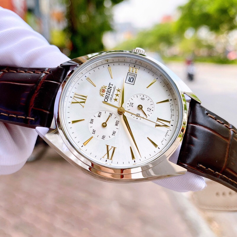 Đồng hồ nam dây da Orient Automatic Three Star Altair RA-AK0508S10B