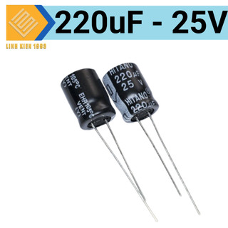 Tụ 220uf25v 8x12mm tụ hóa 220uf25v