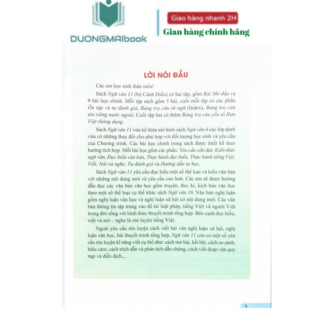 Sách - Ngữ Văn 11 Cánh diều mới năm 2023