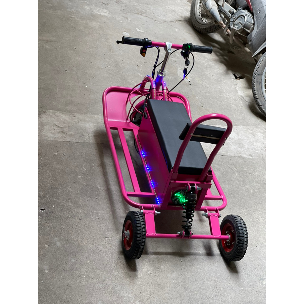 Xe Drift Chế Có Lò Xo Cưc êm ái, 2 người ngồi, cho thuê khu vui chơi siêu bền
