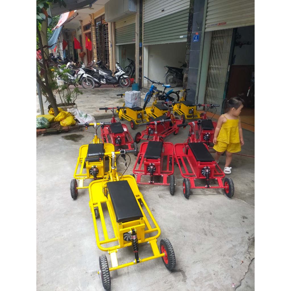 Xe Drift Chế Có Lò Xo Cưc êm ái, 2 người ngồi, cho thuê khu vui chơi siêu bền