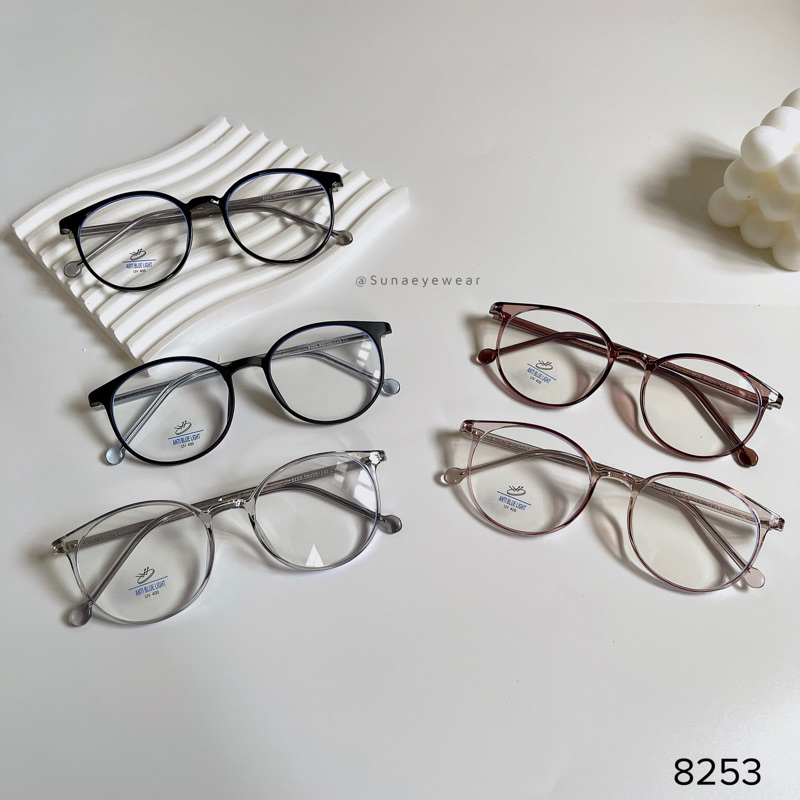 Gọng nhựa dẻo lõi kim loại dáng tròn 8253