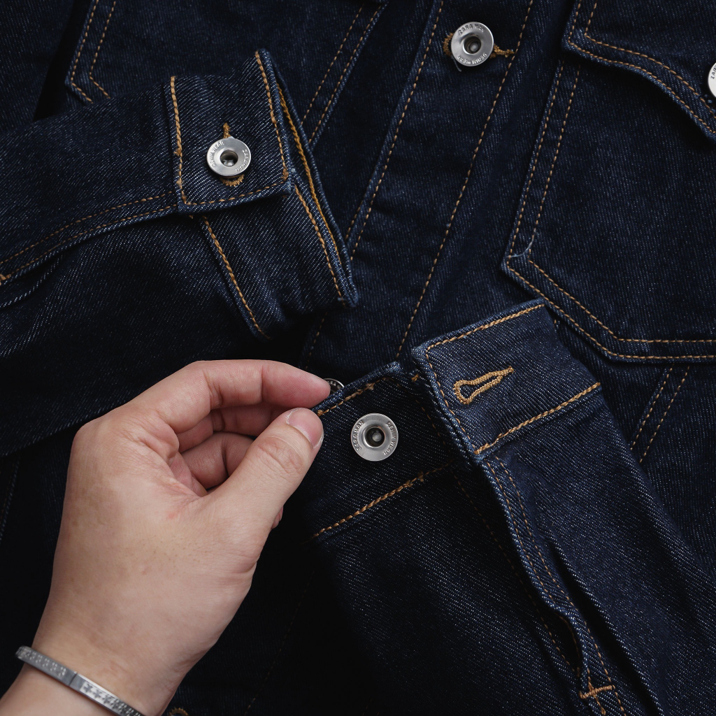 Áo jean nam khoác 4 mùa mưa nắng chất bò cao cấp co giãn hàng xuất cực xịn