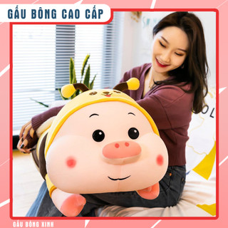 Gấu bông lợn ong vàng, kích thước 1m-1m2 - Gấu bông to cao cấp, gối ôm ngủ