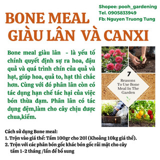 BONE MEAL - từ vỏ sò nước ngọt - mịn