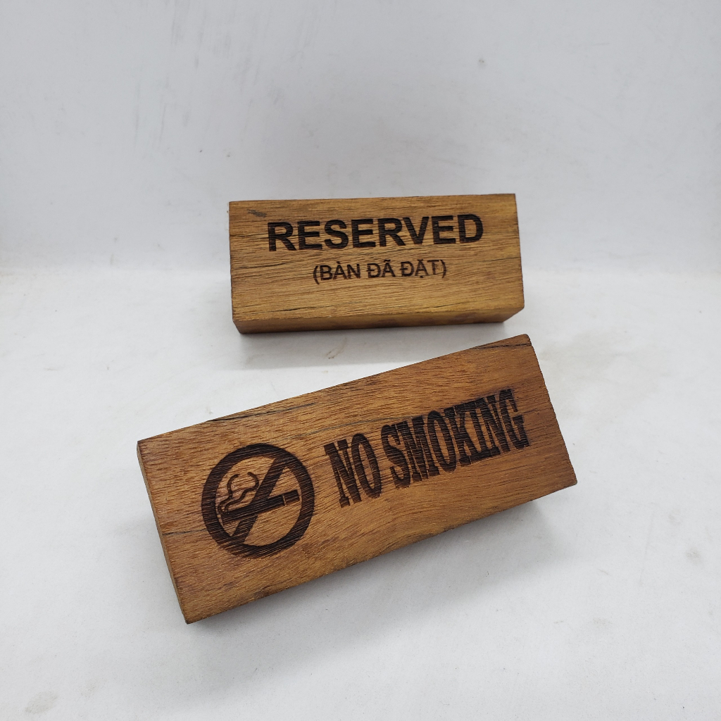 Bảng gỗ Bàn Đã Đặt Reserved