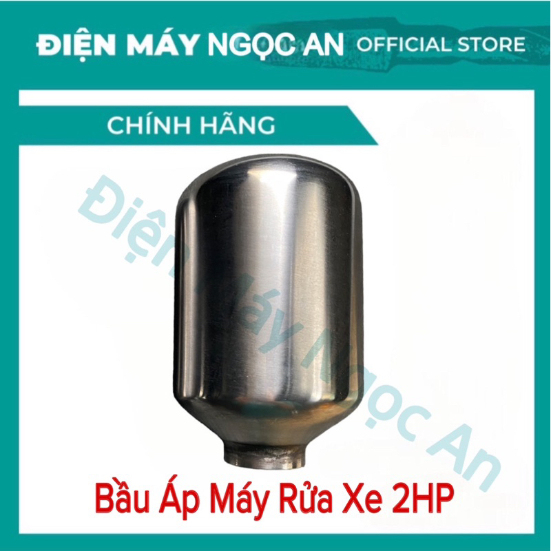 Bầu Nén inox - Bầu Tăng Áp Lực, Bầu Nén Nắp Máy Rửa Xe, Máy Phun Thuốc Sâu 1HP - 2HP
