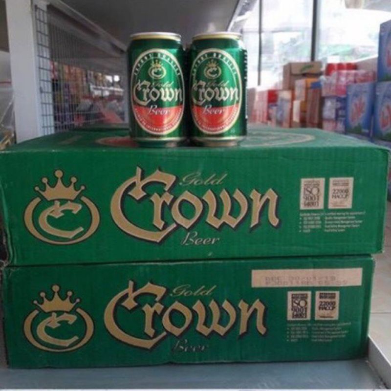 Bia Crown xanh Campuchia ( thùng 24 lon)