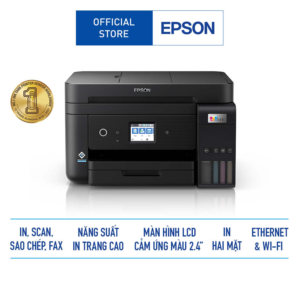 [Mã ELCL12 giảm 9% đơn 300K] Máy In Phun Màu Đa Chức Năng Epson L6290 Kích Thước Nhỏ Gọn Phù Hợp Môi Trường Văn Phòng