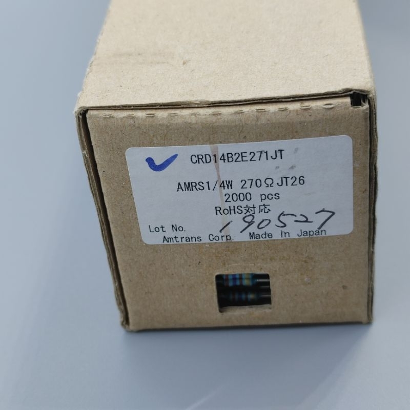 Điện trở Nhật Carbon Film for Audio 270R, 270ohm 1/4W