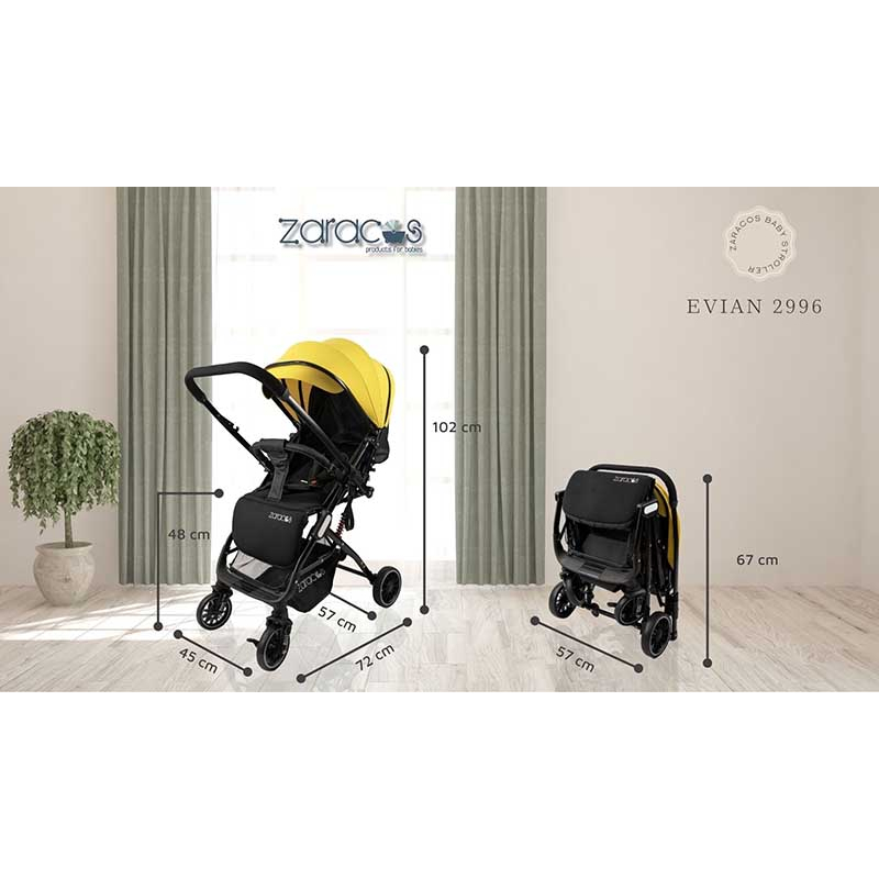Xe đẩy 2 chiều cho bé 0-3 tuổi - ZARACOS