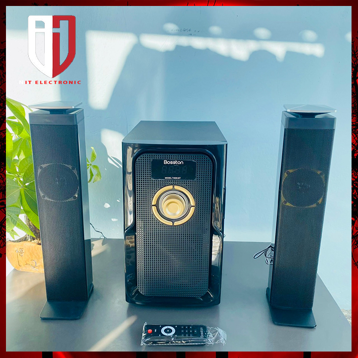 Loa máy tính bluetooth để bàn BOSSTON T4000 có dây loa vi tính Pc công suất lớn 60W