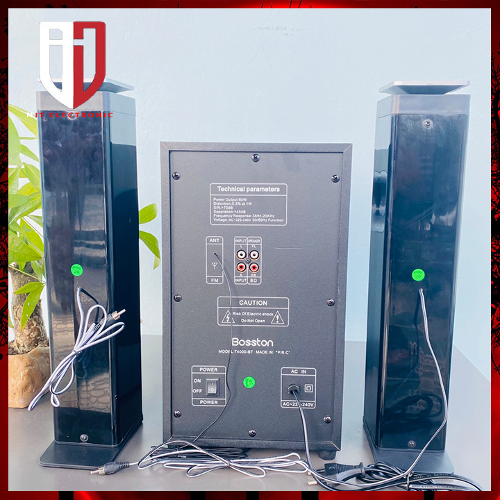 Loa máy tính bluetooth để bàn BOSSTON T4000 có dây loa vi tính Pc công suất lớn 60W