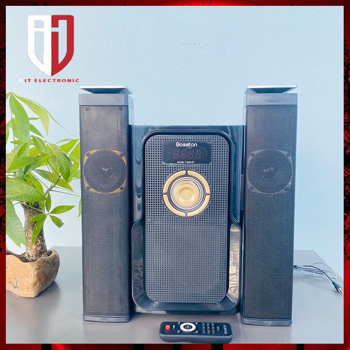 Loa máy tính bluetooth để bàn BOSSTON T4000 có dây loa vi tính Pc công suất lớn 60W