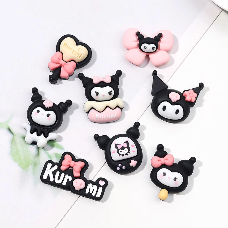 Charm Sanrio Kuromi Tone Đen Dễ Thương