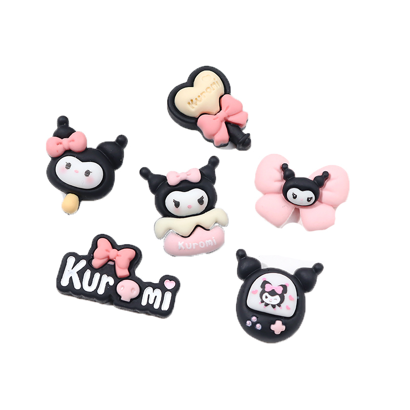 Charm Sanrio Kuromi Tone Đen Dễ Thương