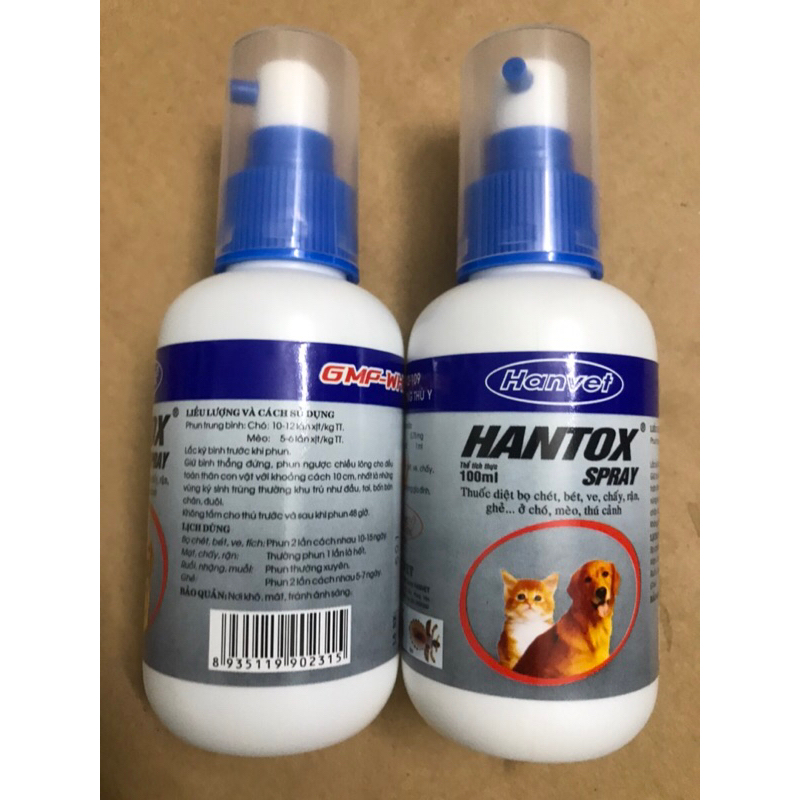 Hantox Spray 100ml dạng xịt