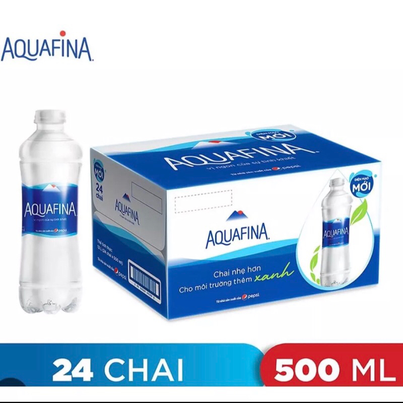 (govap) thùng 24 chai nước Aquafina 500ml dasani 510ml